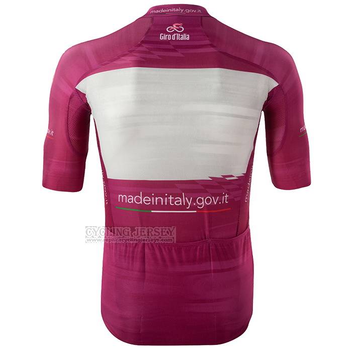 2023 Cycling Jersey Giro d'Italia Purple White Short Sleeve and Bib Short